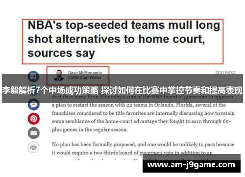 李毅解析7个中场成功策略 探讨如何在比赛中掌控节奏和提高表现 李毅解析7个中场成功策略 探讨如何在比赛中掌控节奏和提高表现